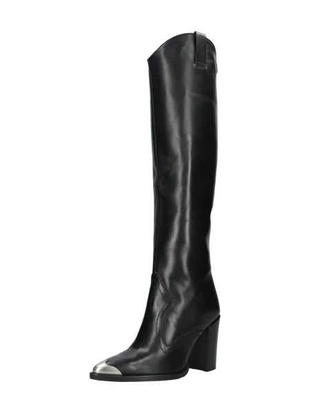 BRONX Cizme New Americana / argintiu negru