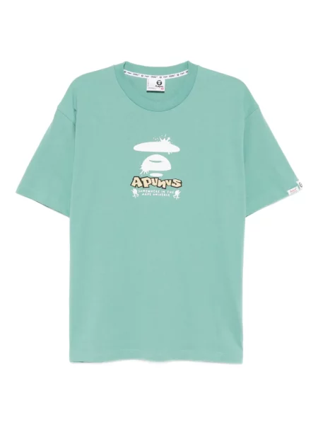 Tricou Aape By A Bathing Ape cu imagine albastru