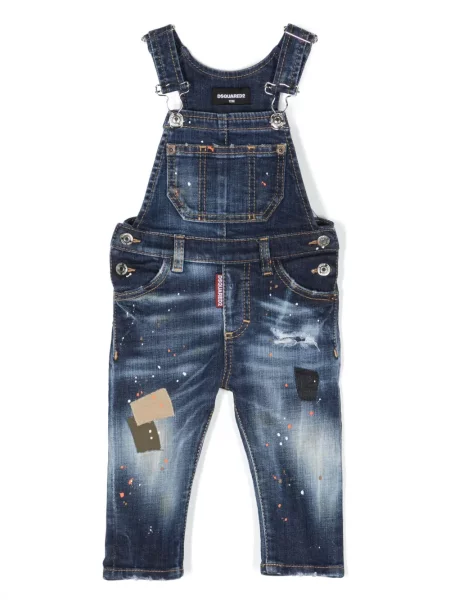 Spodnie dziecięce Dsquared2 niebieskie