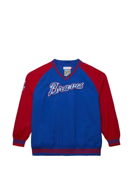 Svetr Mitchell & Ness s autogramem modrý