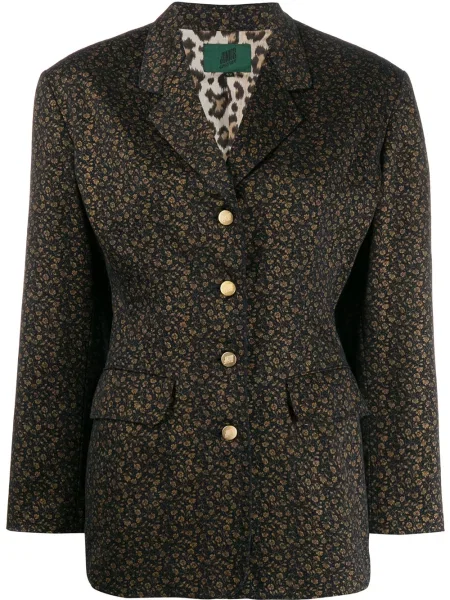 Květinové sako Jean Paul Gaultier Pre-owned s potiskem modré