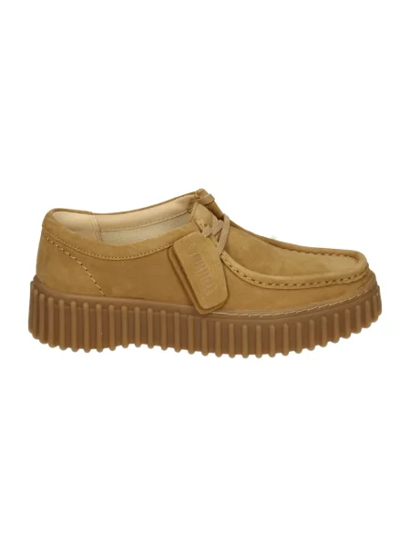 Półbuty Clarks zamszowe brązowe