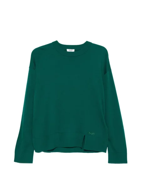 Stras pulover Liu Jo verde