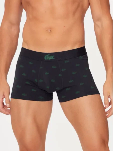 Hlačke Lacoste črna