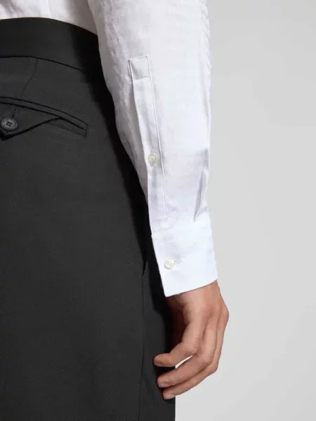Hugo Koszula Kenno Slim Fit weiss biała