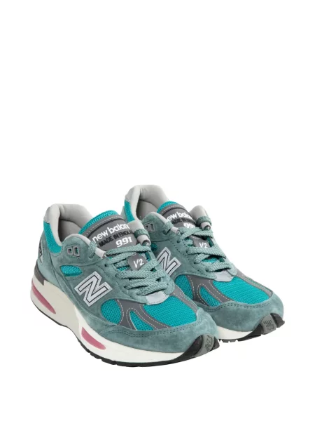 Sneakerși New Balance cu autograf albastru