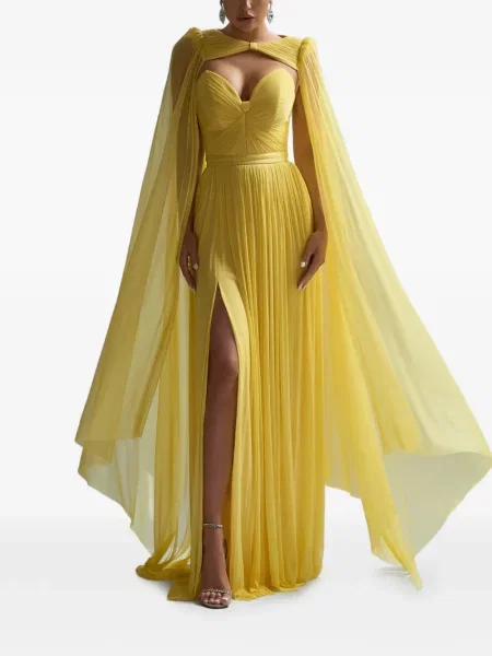 Rochie maxi Cristallini galben