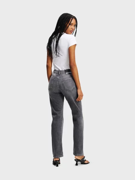 Прямые джинсы Karl Lagerfeld Jeans серые