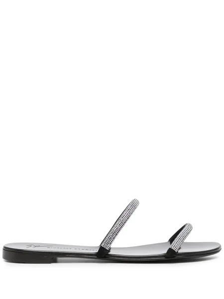 Sandale Giuseppe Zanotti de cristal negru