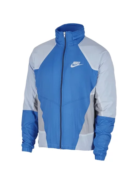 Geacă Nike cu glugă albastru