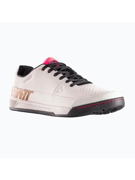 Leatt Flat cream white férfi platform kerékpáros cipő Flat fehér