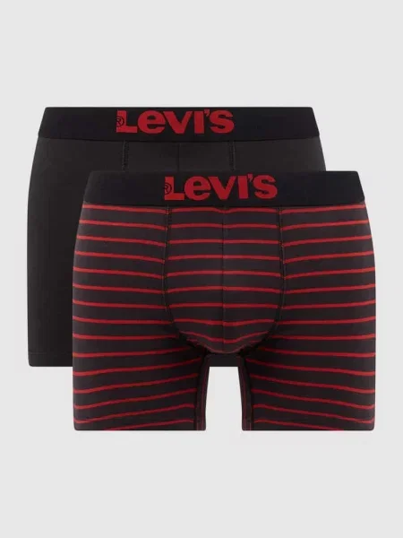 Bokserki z domieszką stretchu w Levi's czerwone