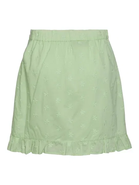 PIECES Fustă Lavine deschis verde