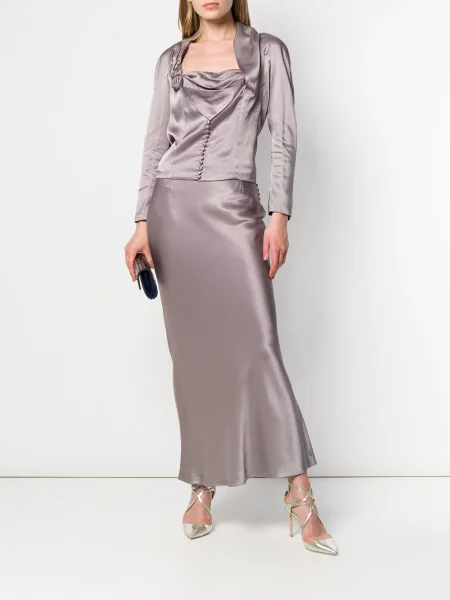 Oblekové sukně Christian Dior Pre-owned šedé