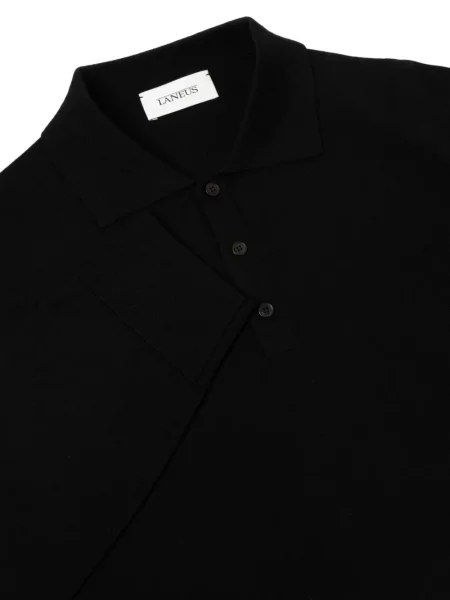 Lung tricou polo Laneus negru