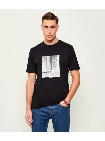 HUGO Tricou Deyss | negru