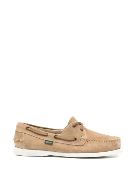 Loafersy Paraboot sznurowane zamszowe