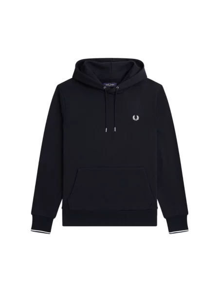 Bluza z kapturem Fred Perry z kapturem niebieska