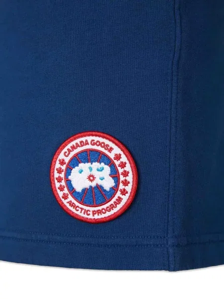 Pantaloni scurți Canada Goose cu autograf albastru