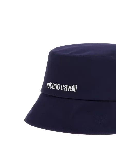 Pălărie Roberto Cavalli cu broderie albastru