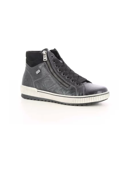 Sneakersy Remonte skórzane czarne