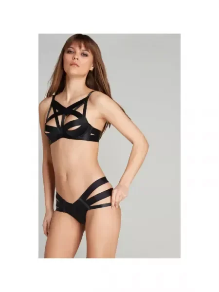 Agent Provocateur Selyem melltartó fekete