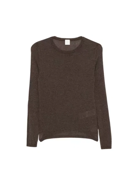 Dzianinowy sweter Eleventy brązowy
