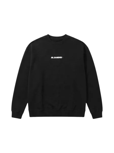 Bluza Jil Sander z nadrukiem z dżerseju czarna