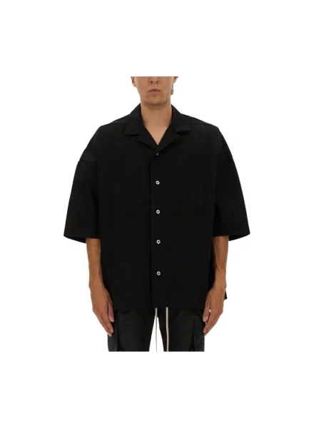 Koszula z krótkim rękawem Rick Owens czarna