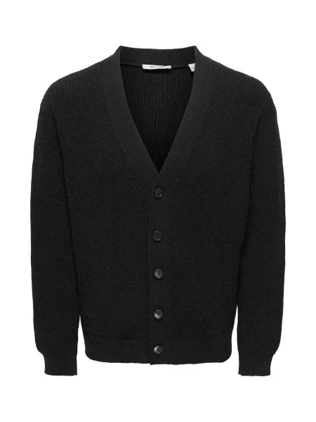 Only & Sons Geacă tricotată ONSROME' negru
