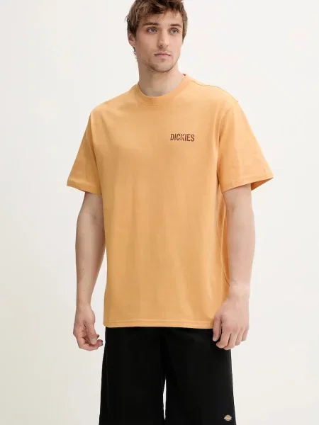 Tričko Dickies s potiskem žlutá