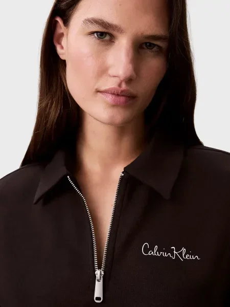 Махрова спортивна кофта Calvin Klein Jeans чорна