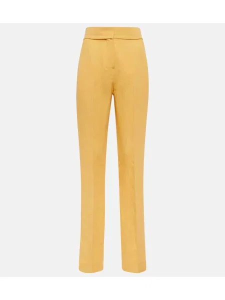 Pantaloni Jacquemus de in galben