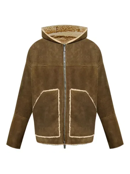 Geacă Dsquared2 cu glugă maro