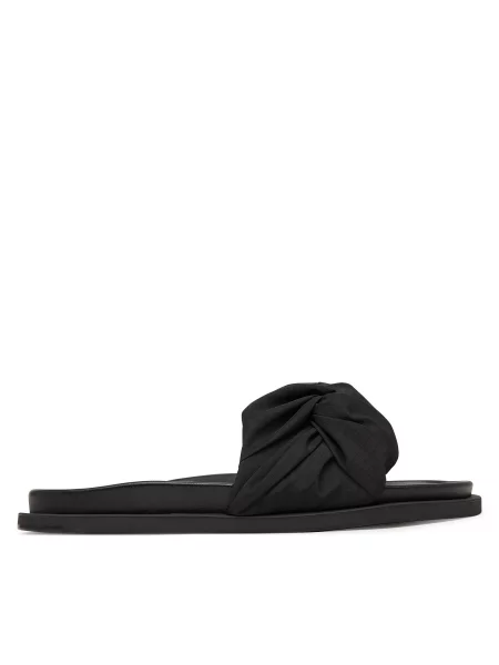 Шлепанцы Inuikii в цветочек черные