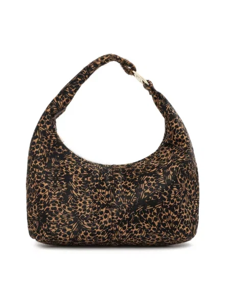 Mała torebka Kazar z nadrukiem brązowa