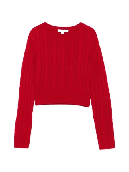Sweter Sporty And Rich o skróconej długości czerwony