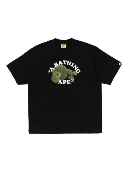 Tricou A Bathing Ape® cu imagine negru