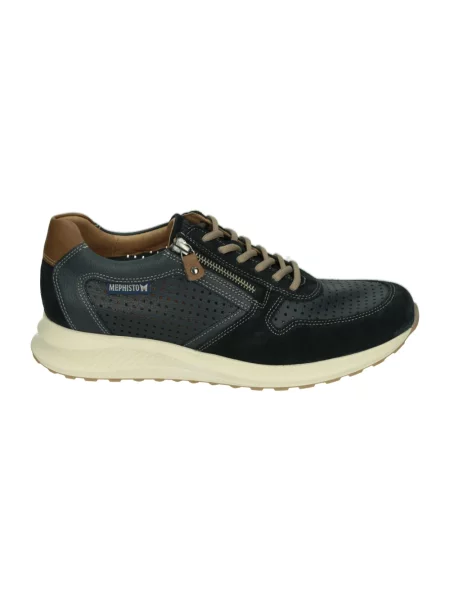 Sneakersy Mephisto zamszowe niebieskie