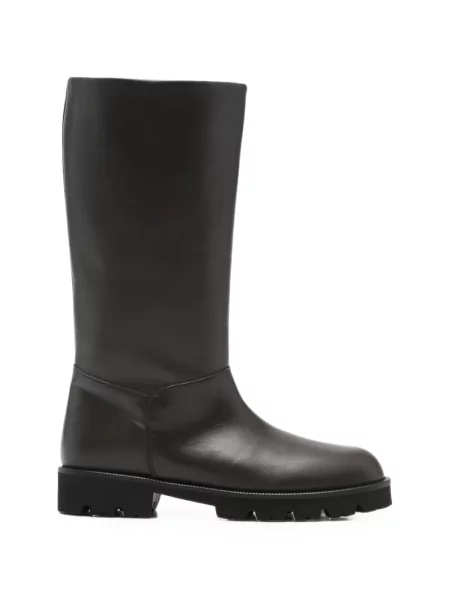 Cizme Dear Frances din piele maro