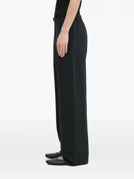 Pantaloni Samsøe Samsøe plisate negru