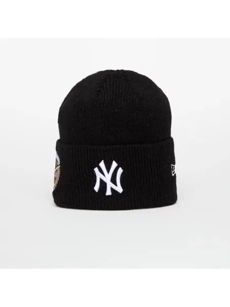 Шапка New Era Knit Medium MLB Ws Beanie New York Yankees Black/ White Universal бяло