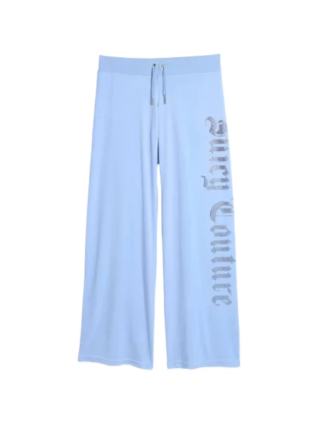 Pantaloni Juicy Couture alergare cu autograf albastru