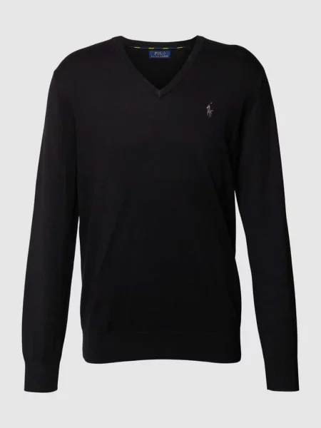 Sweter Polo Ralph Lauren z logo czarny