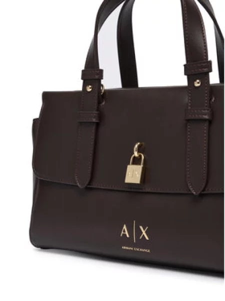 Torbica Armani Exchange Tamno smeđa