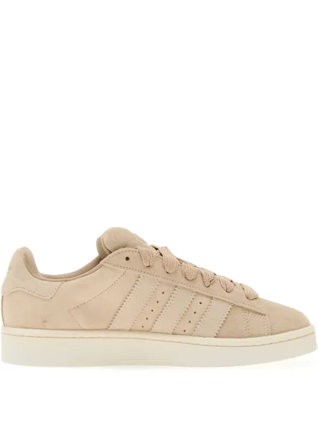 Papuci Adidas din piele de căprioară cu platformă verde