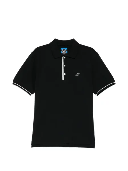 Tricou polo Sport B. By Agnès B. cu broderie negru