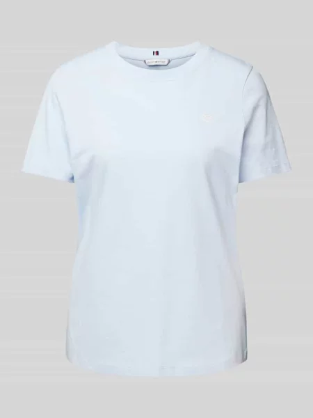 T-shirt z czystej bawełny niebieska