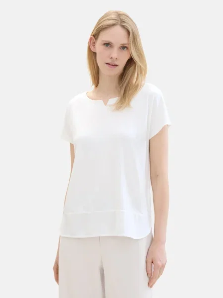 TOM TAILOR Tricou alb
