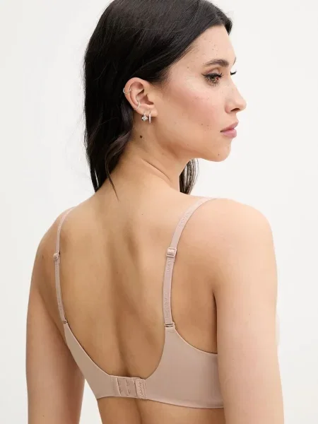 Biustonosz z regulowanymi ramiączkami model ‘PERFECTLY FIT’ Calvin Klein Underwear beżowy